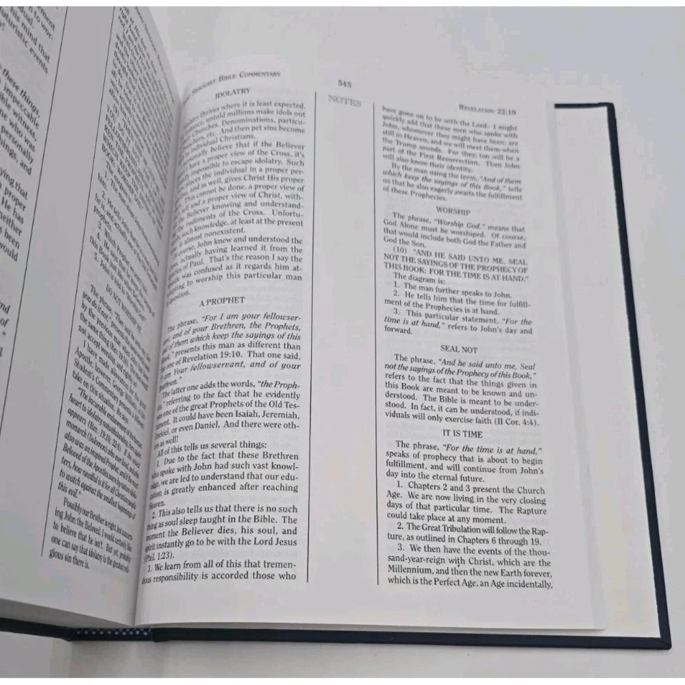 Jimmy Swaggart Bible Commentary Revelation Hardcover Christian Bible Study Book